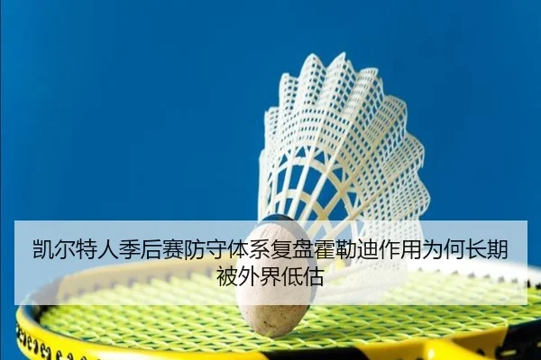 凯尔特人季后赛防守体系复盘霍勒迪作用为何长期被外界低估